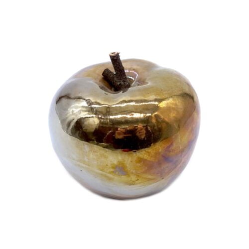 Zlato jabolko Raku keramika unikatna keramika