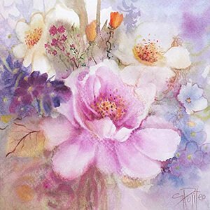 Akvarel cvetje slikarka Goranka Politeo rože slike slikarstvo Galerija Skrina