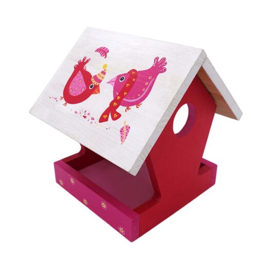 Etno galerija skrina Tradicija s posluhom sestavljiva ptičja hišica pobarvaj DIY slovenija