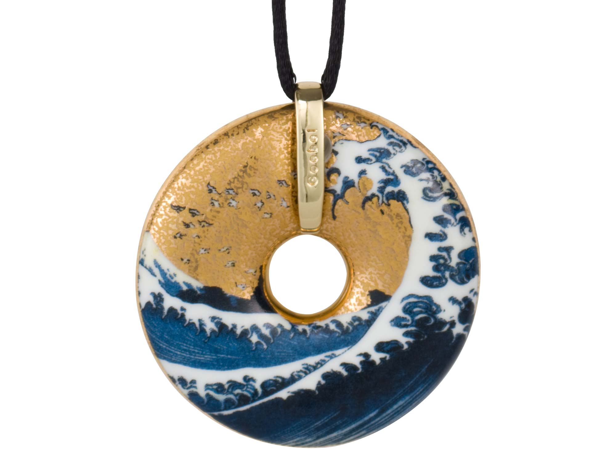 Katsushika Hokusai nakit obesek ogrlica veliki val Swarovski crystal