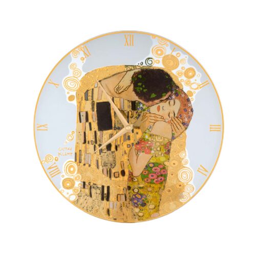 Gustav Klimt dekor stenska ura Poljub svetla Etno galerija Skrina