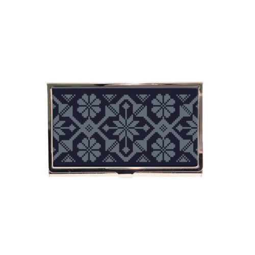 Skrina etno galerija etui za vizitke tkaničenje črna slovenija tradicija s posluhom skrina