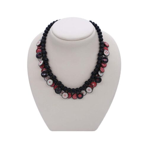 Tradicionalni slovenski vzorci - NAKIT OGRLICA ČRNA